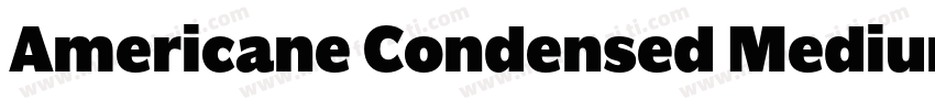 Americane Condensed Medium字体转换